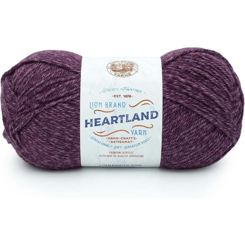 image:imageLion Brand Yarn Heartland Yarn WorstedWeight Yarn for Knitting Crocheting and Crafting 1 Pack North CascadesNew River Gorge