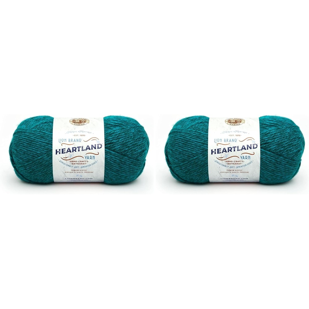 image:imageLion Brand Yarn Heartland Yarn WorstedWeight Yarn for Knitting Crocheting and Crafting 1 Pack North CascadesValle de Cuyahoga