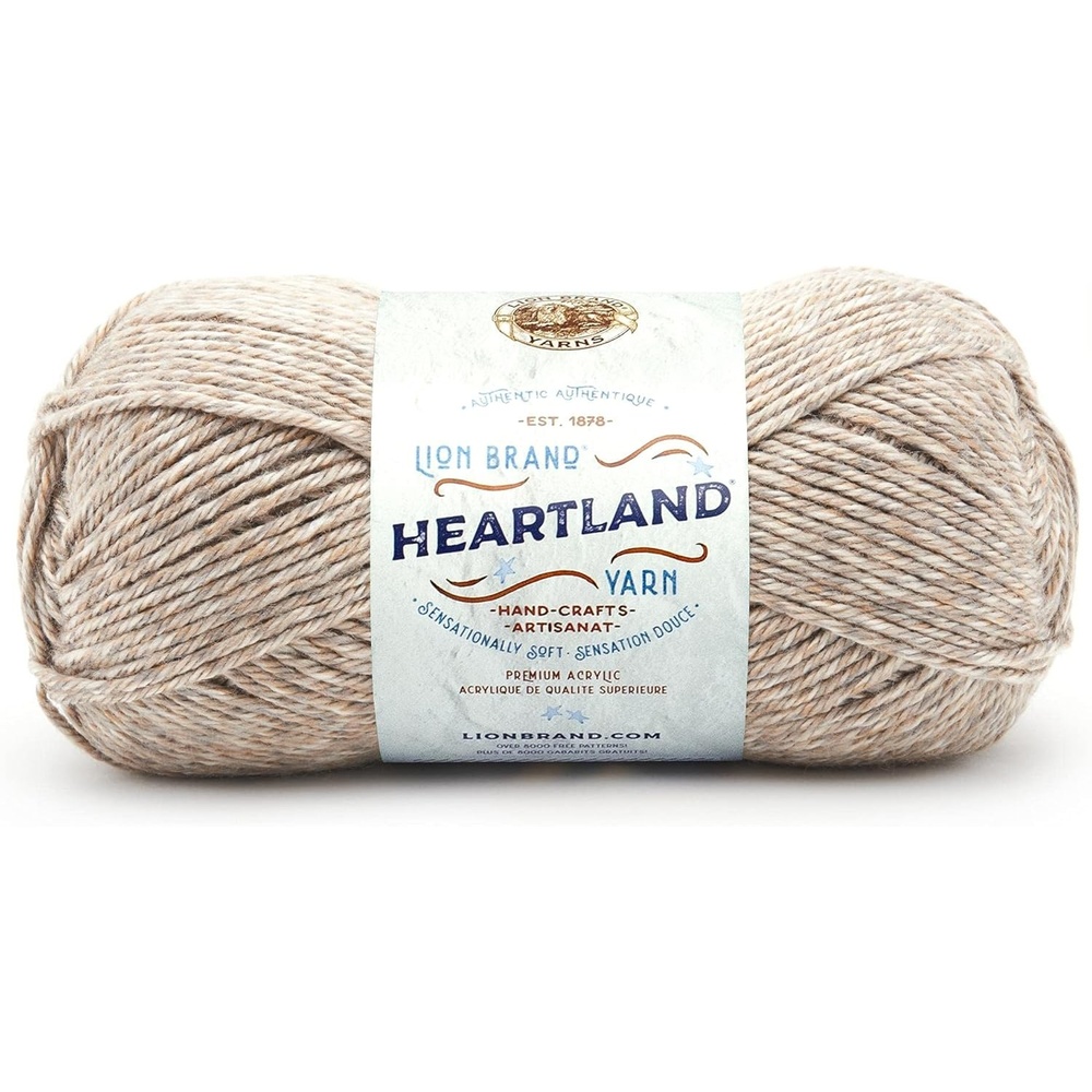 image:imageLion Brand Yarn Heartland Yarn WorstedWeight Yarn for Knitting Crocheting and Crafting 3 Pack AcadiaGrand Canyon