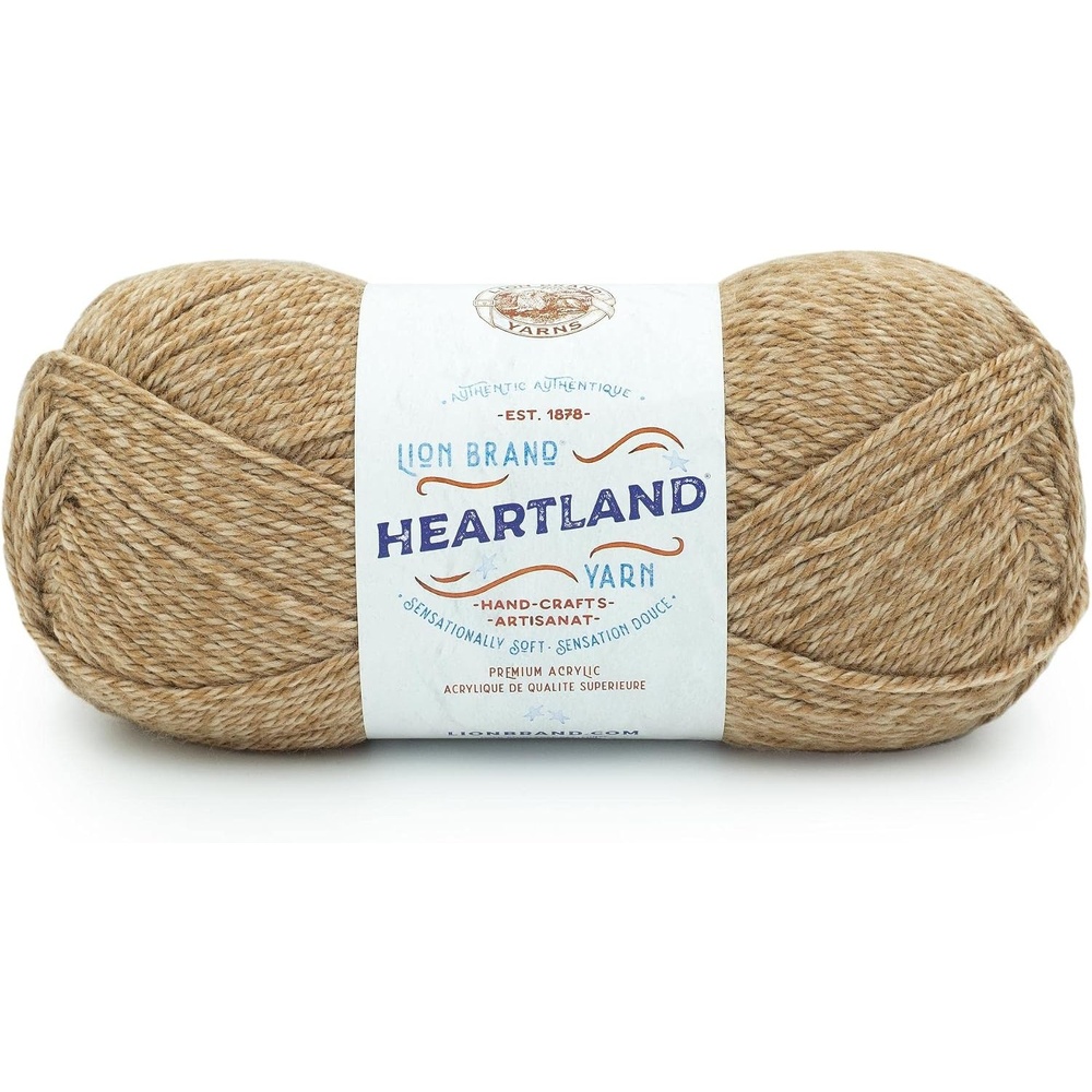 image:imageLion Brand Yarn Heartland Yarn WorstedWeight Yarn for Knitting Crocheting and Crafting 3 Pack AcadiaIndiana Dunes