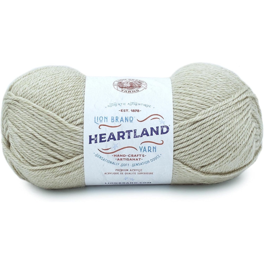 image:imageLion Brand Yarn Heartland Yarn WorstedWeight Yarn for Knitting Crocheting and Crafting 3 Pack Indiana DunesDry Tortugas