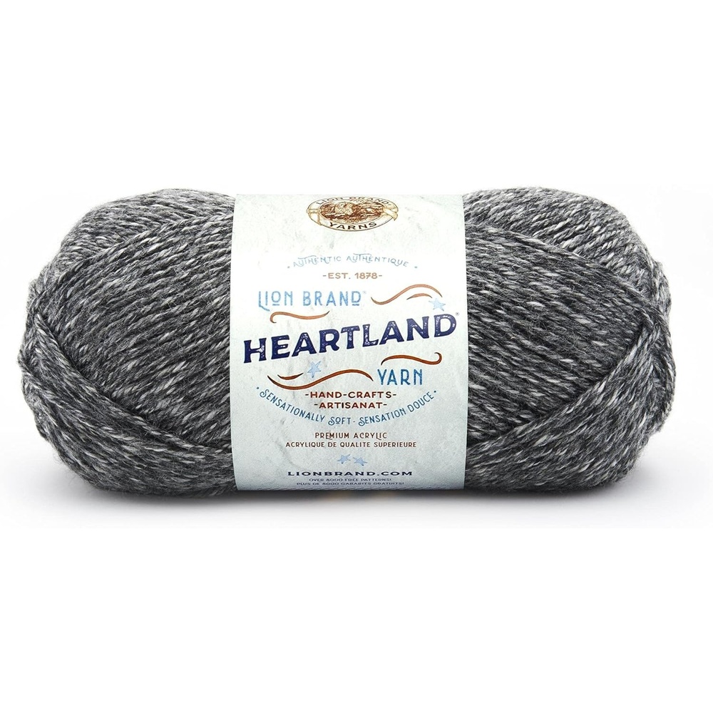 image:imageLion Brand Yarn Heartland Yarn WorstedWeight Yarn for Knitting Crocheting and Crafting 3 Pack Indiana DunesGreat Smoky Mountains