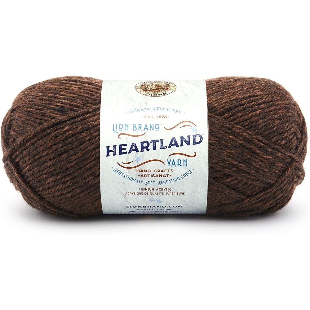 image:imageLion Brand Yarn Heartland Yarn WorstedWeight Yarn for Knitting Crocheting and Crafting 3 Pack Indiana DunesSequoia