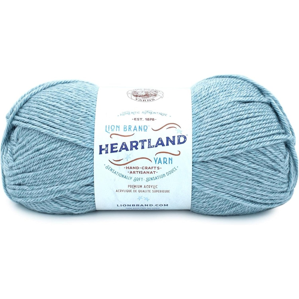image:imageLion Brand Yarn Heartland Yarn WorstedWeight Yarn for Knitting Crocheting and Crafting 3 Pack Indiana DunesVoyageurs