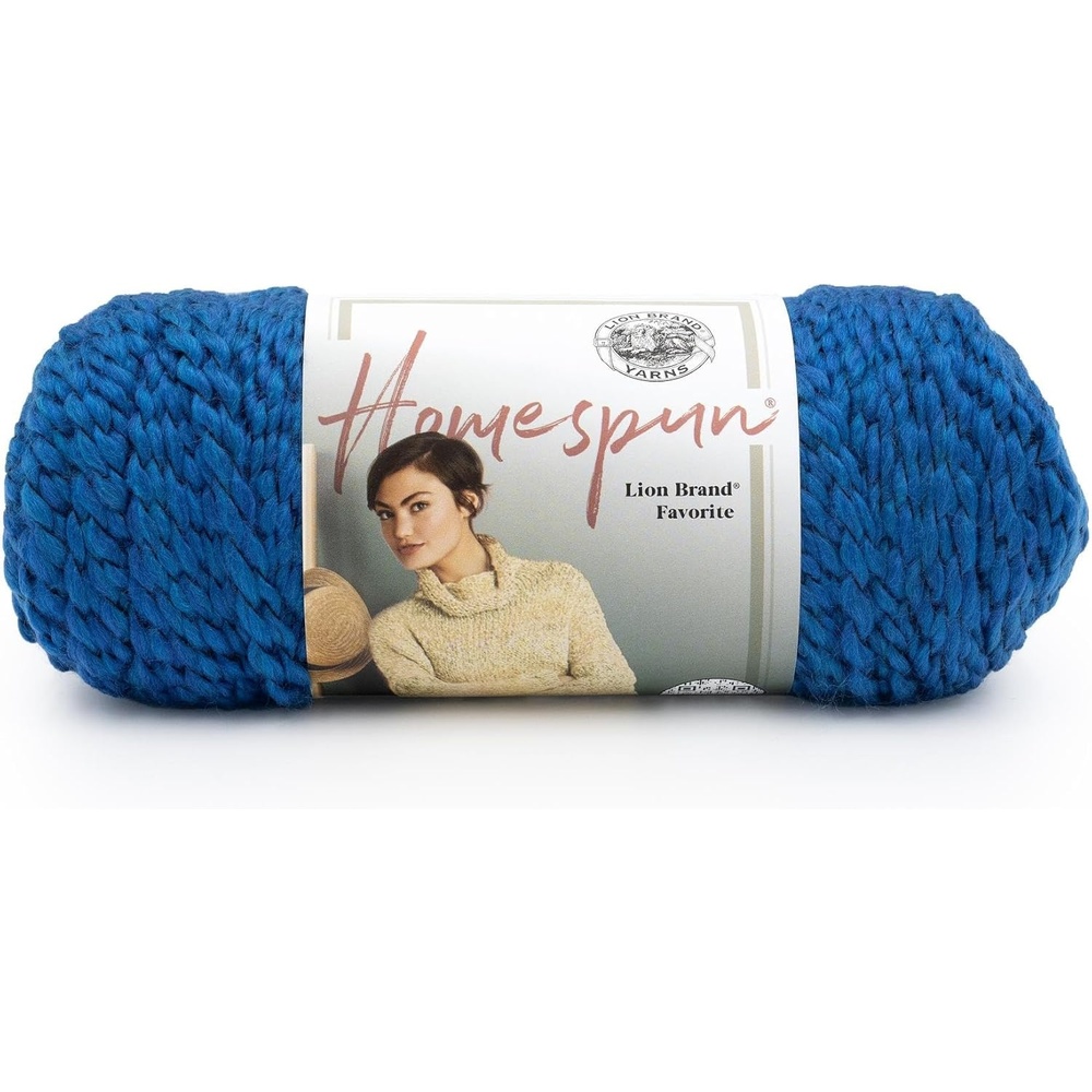 image:imageLion Brand Yarn Homespun Yarn Soft Bulky Yarn for Knitting Crocheting and Crafting 1 pack WildfireMontana Sky