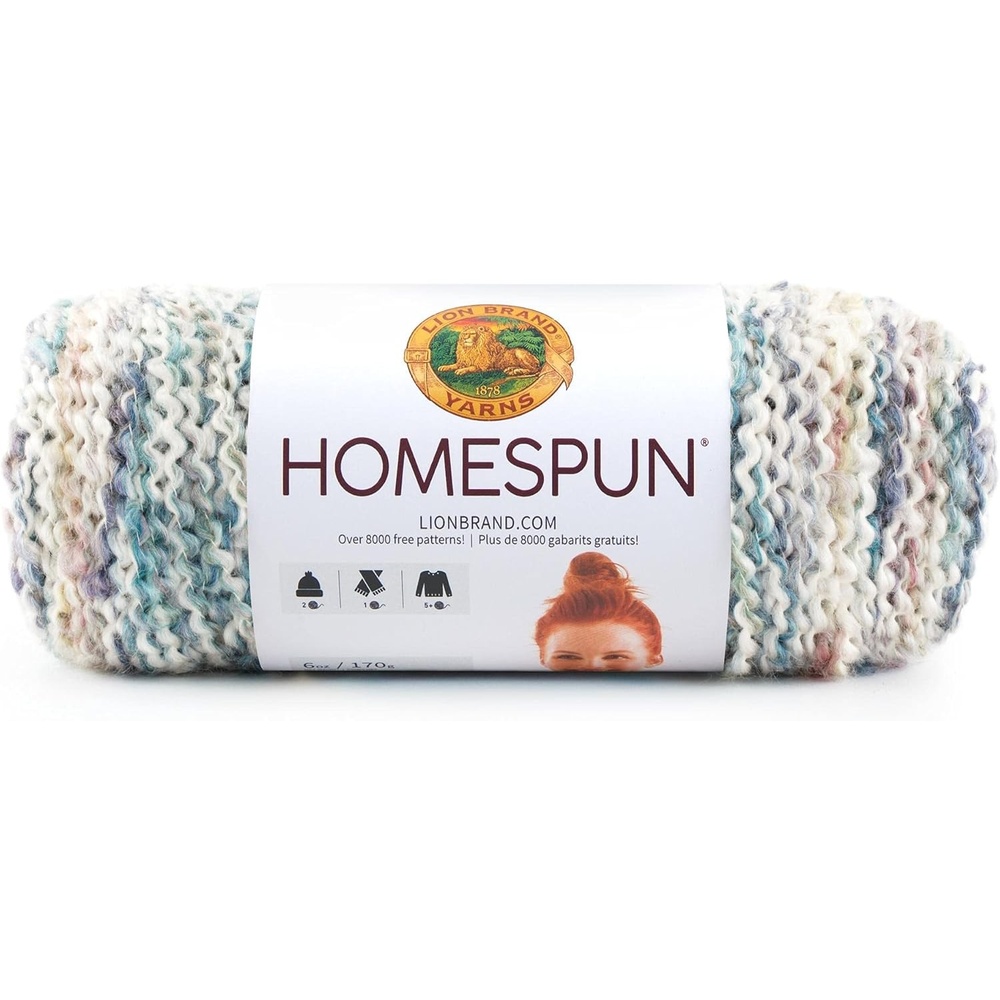 image:imageLion Brand Yarn Homespun Yarn Soft Bulky Yarn for Knitting Crocheting and Crafting 1 pack WildfireTudor