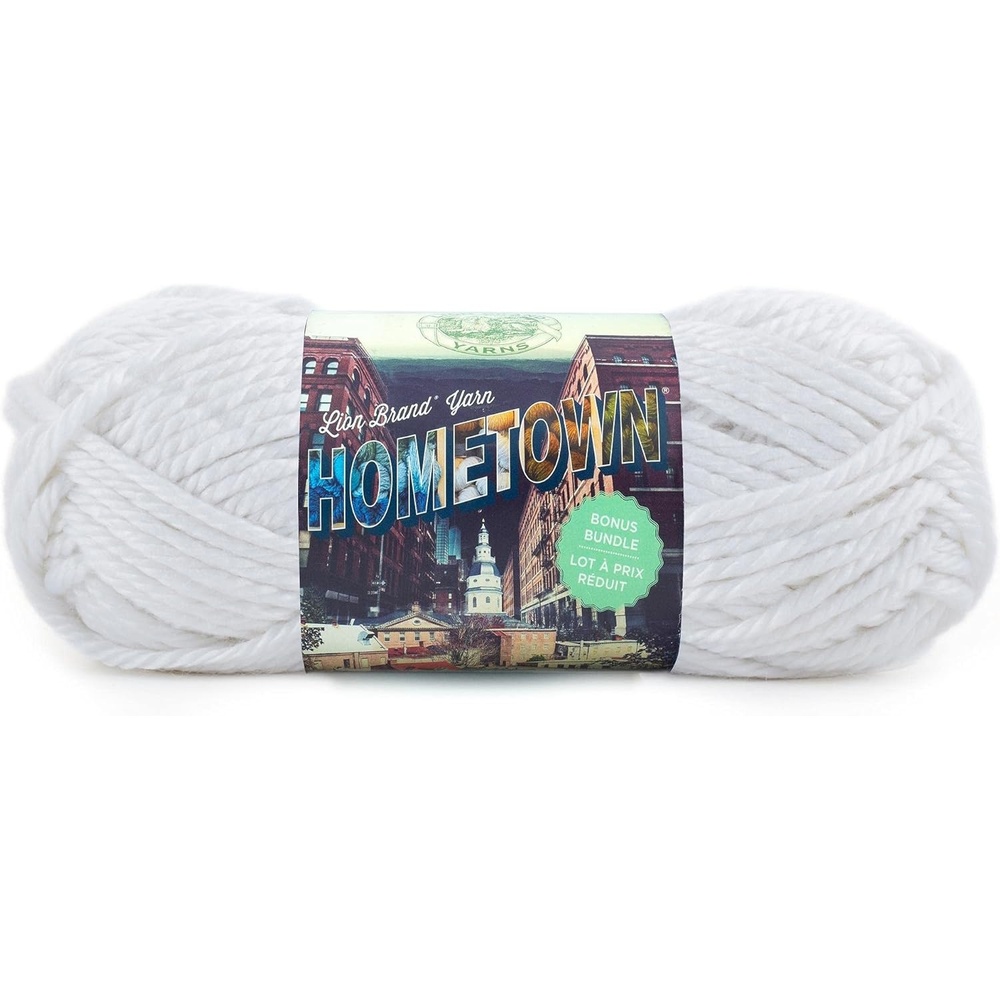 image:imageLion Brand Yarn Hometown Bonus Bundle Yarn Salem Creek 1 PackNew York White