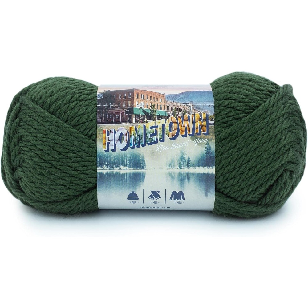 image:imageLion Brand Yarn Hometown Super Bulky Yarn 50 Shades Pack 12 SkeinsAshland Pine