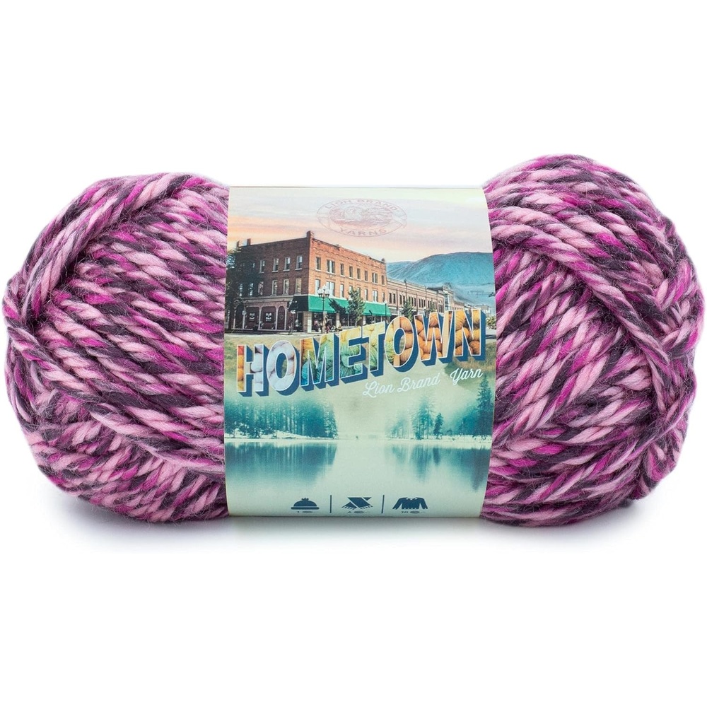 image:imageLion Brand Yarn Hometown Super Bulky Yarn 50 Shades Pack 12 SkeinsElmore City Dance
