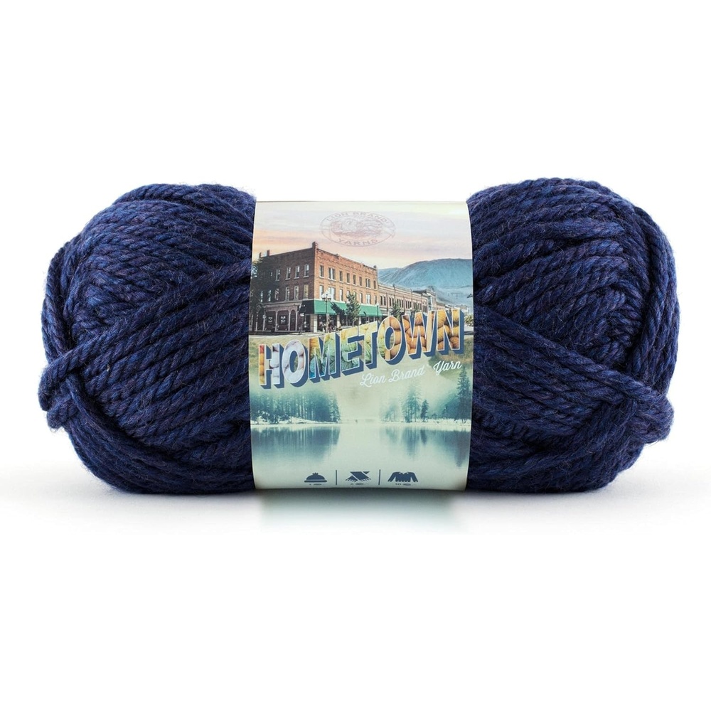 image:imageLion Brand Yarn Hometown Super Bulky Yarn 50 Shades Pack 12 SkeinsSan Diego Navy