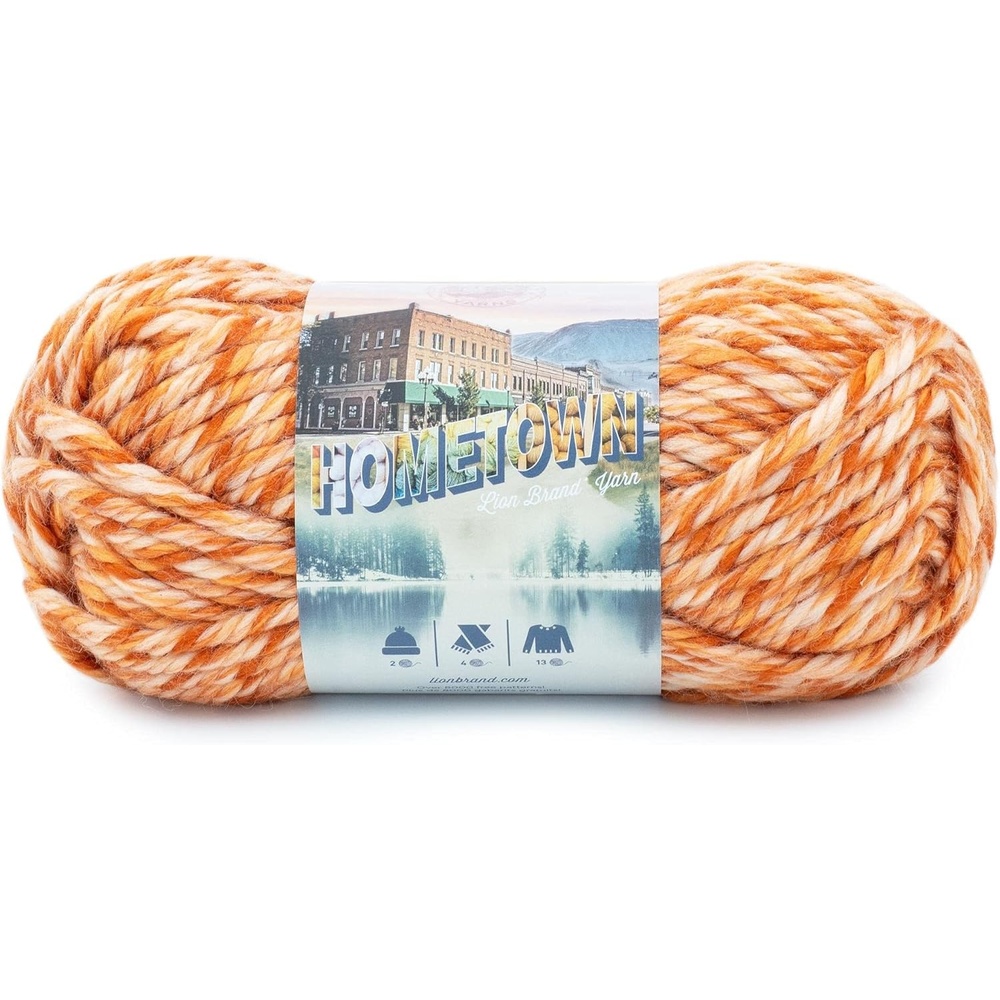 image:imageLion Brand Yarn Hometown Super Bulky Yarn 50 Shades Pack 12 SkeinsSan Juan Sunset