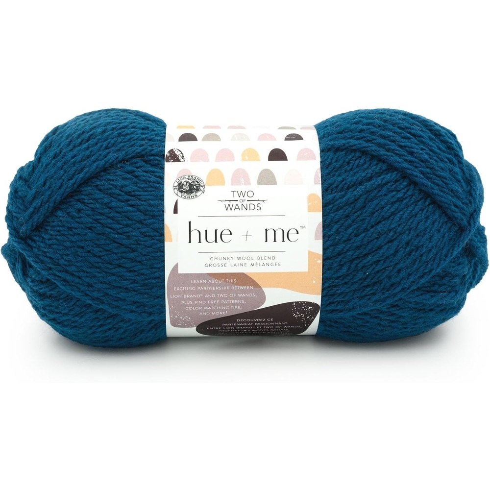image:imageLion Brand Yarn Hue Me Chunky Yarn for Crocheting Knitting and Crafts Crush 3 PackDeep Sea