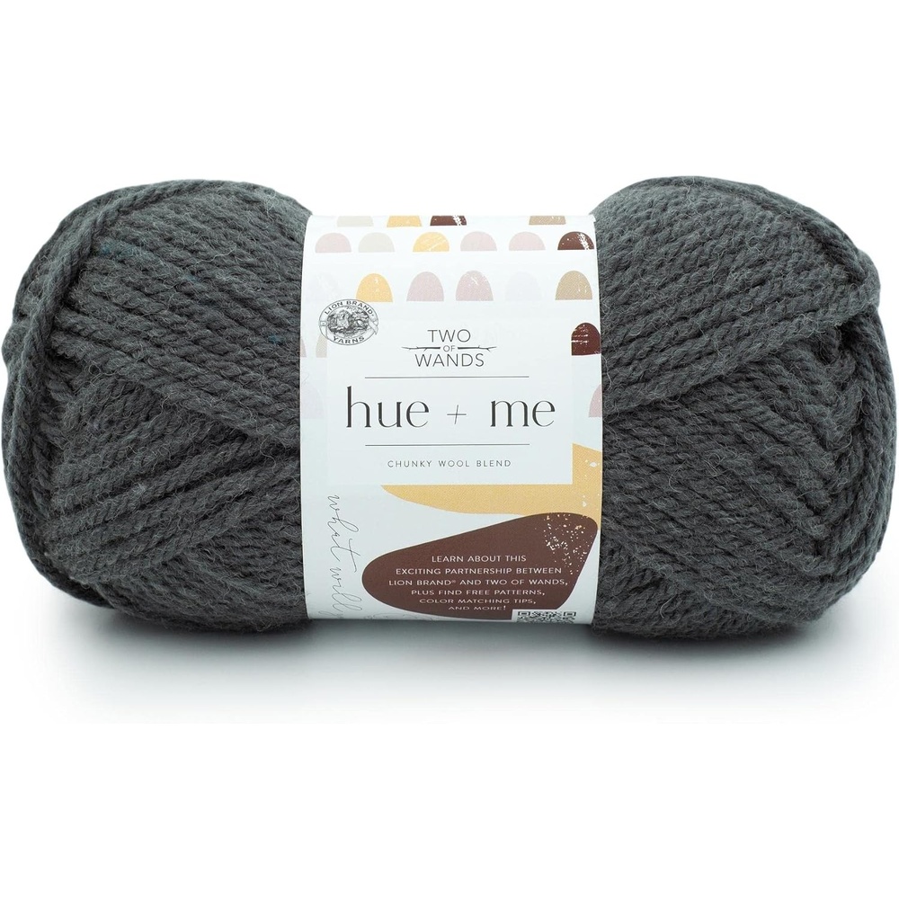 image:imageLion Brand Yarn Hue Me Chunky Yarn for Crocheting Knitting and Crafts Crush 3 PackSmoke