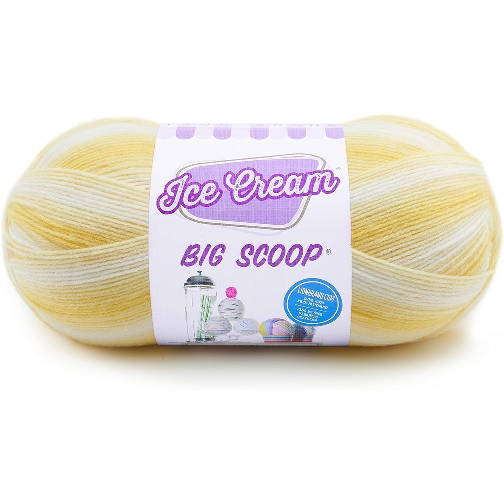 image:imageLion Brand Yarn Ice Cream Big Scoop Yarn Green TeaLemon Meringue