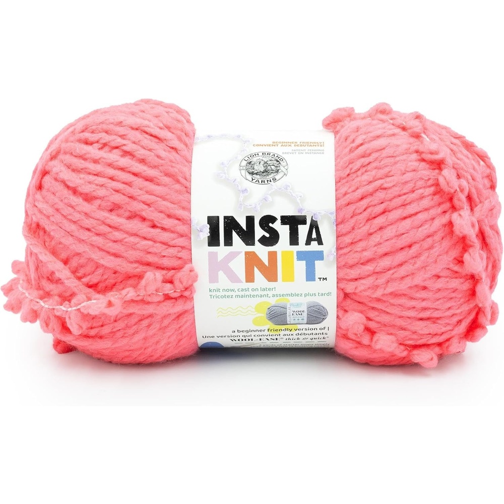 image:imageLion Brand Yarn InstaKnit Beginner Yarn for Knitting Singing Like A Canary 1 PackHot To Trot