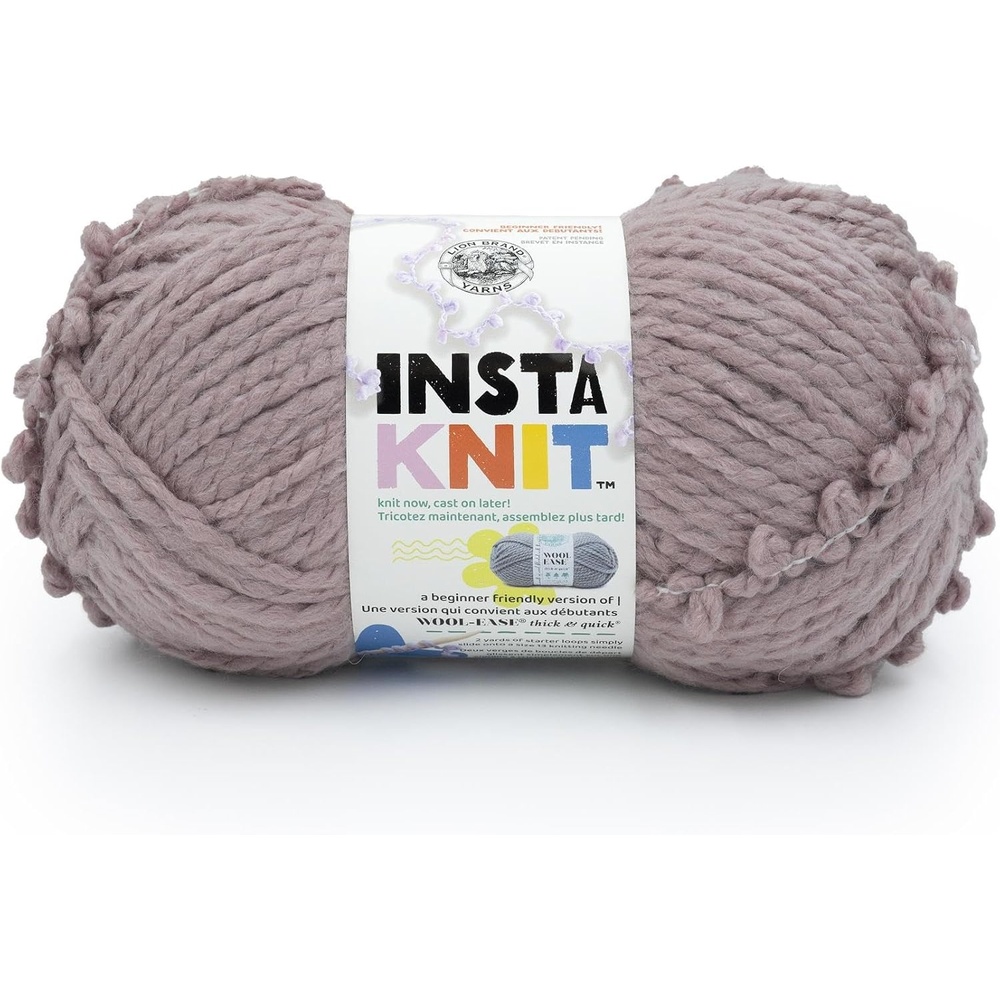 image:imageLion Brand Yarn InstaKnit Beginner Yarn for Knitting Singing Like A Canary 1 PackMilk With Tea