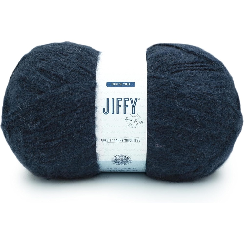 image:imageLion Brand Yarn Jiffy Bonus Bundle Acrylic Yarn for Crochet Plum 1 PackDeep Indigo