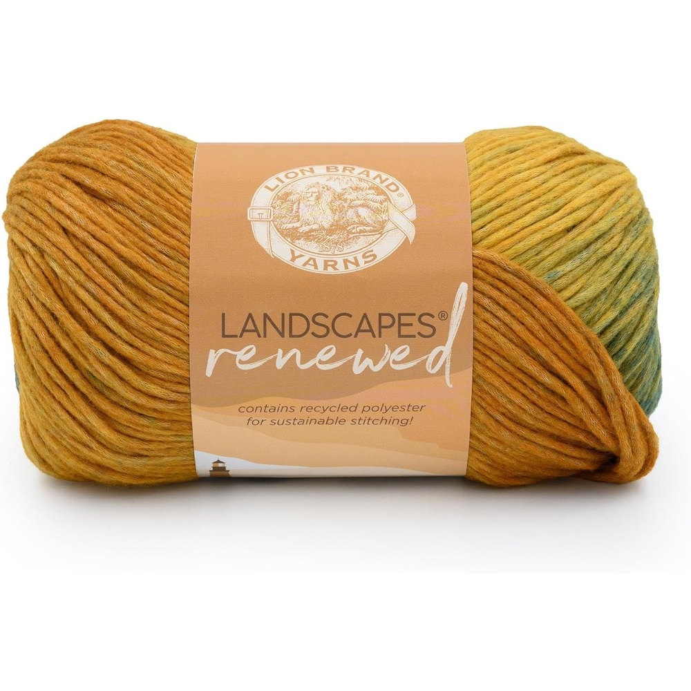image:imageLion Brand Yarn Landscapes Renewed Recycled Multicolor Yarn for Knitting Dreamcatcher 3 PackScarab