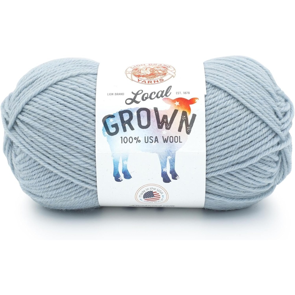 image:imageLion Brand Yarn Local Grown Wool Yarn for Knitting Crochet Quail 1 PackBluegrass