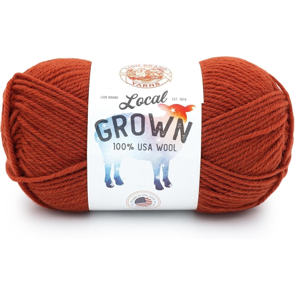 image:imageLion Brand Yarn Local Grown Wool Yarn for Knitting Crochet Quail 1 PackMaple