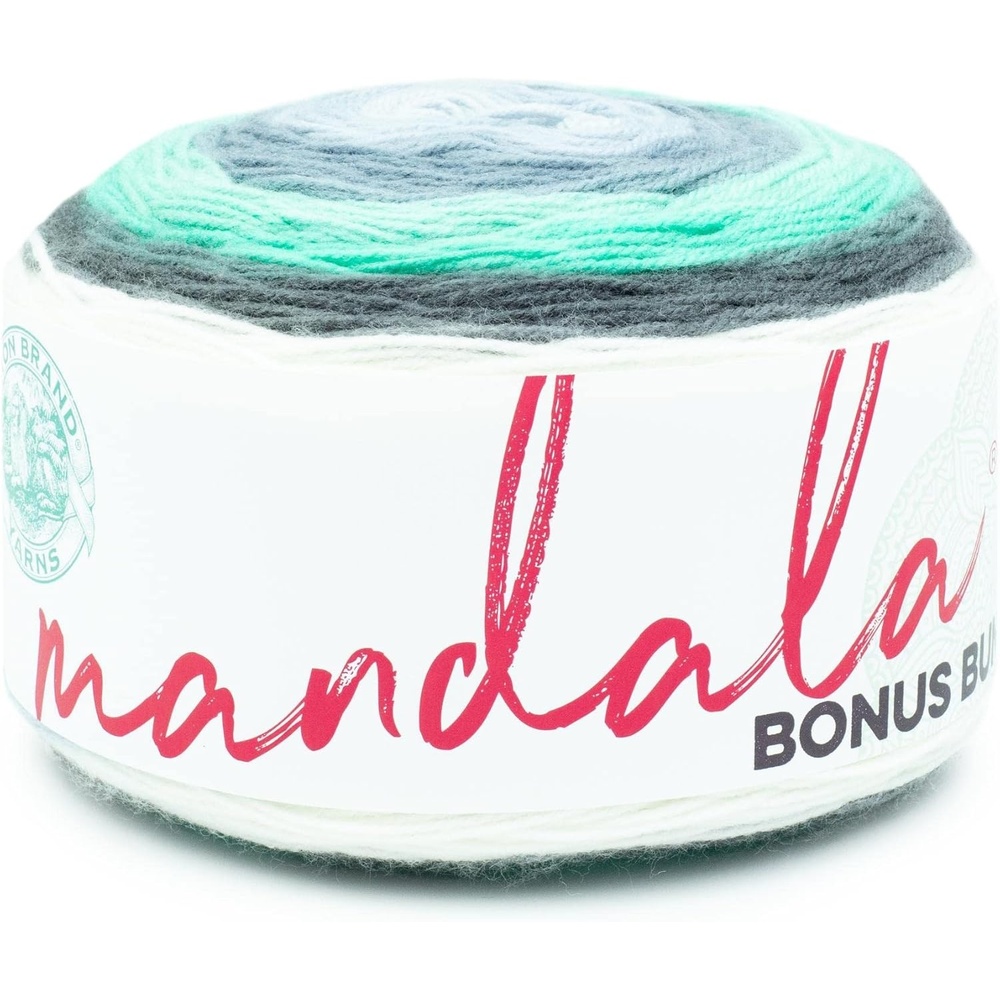 image:imageLion Brand Yarn Mandala Bonus Bundle Yarn Yarn for Knitting Crocheting and Crafting 1 Cake CentaurGenie