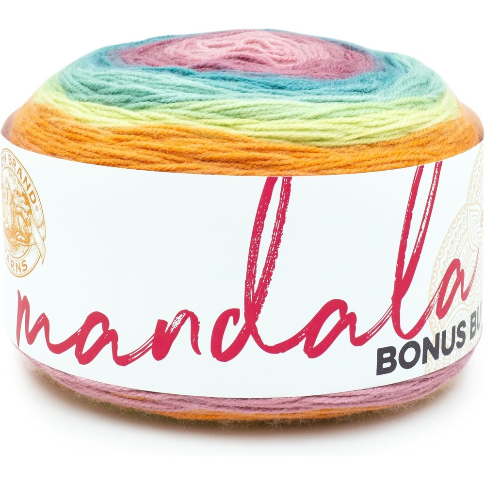 image:imageLion Brand Yarn Mandala Bonus Bundle Yarn Yarn for Knitting Crocheting and Crafting 1 Cake CentaurSasquatch