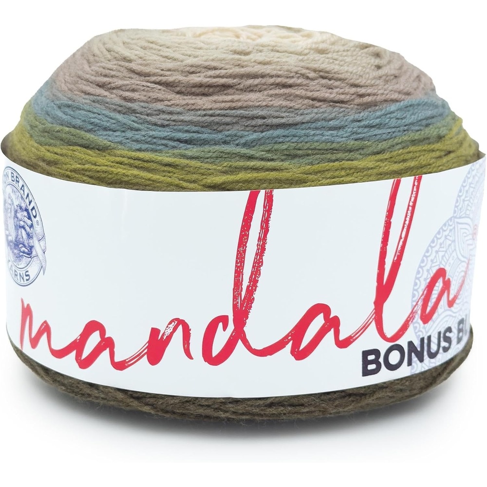 image:imageLion Brand Yarn Mandala Bonus Bundle Yarn Yarn for Knitting Crocheting and Crafting 1 Cake CentaurSinestro