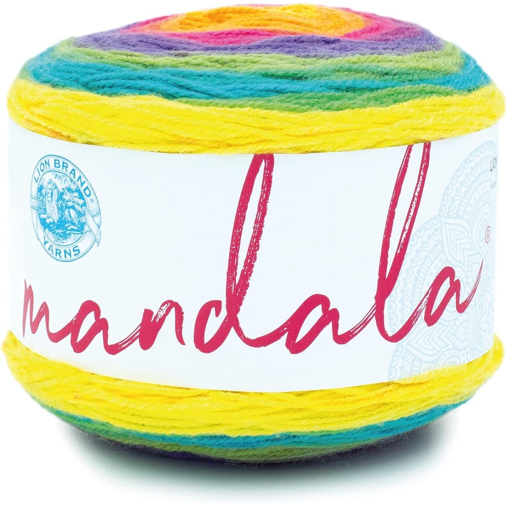 image:imageLion Brand Yarn Mandala DK Lightweight Yarn for Knitting Crochet and Crafts Cupid 3 Pack SelfStriping Acrylic Fiber for Baby Blankets Multicolor Shawls and Variegated CardigansGnome