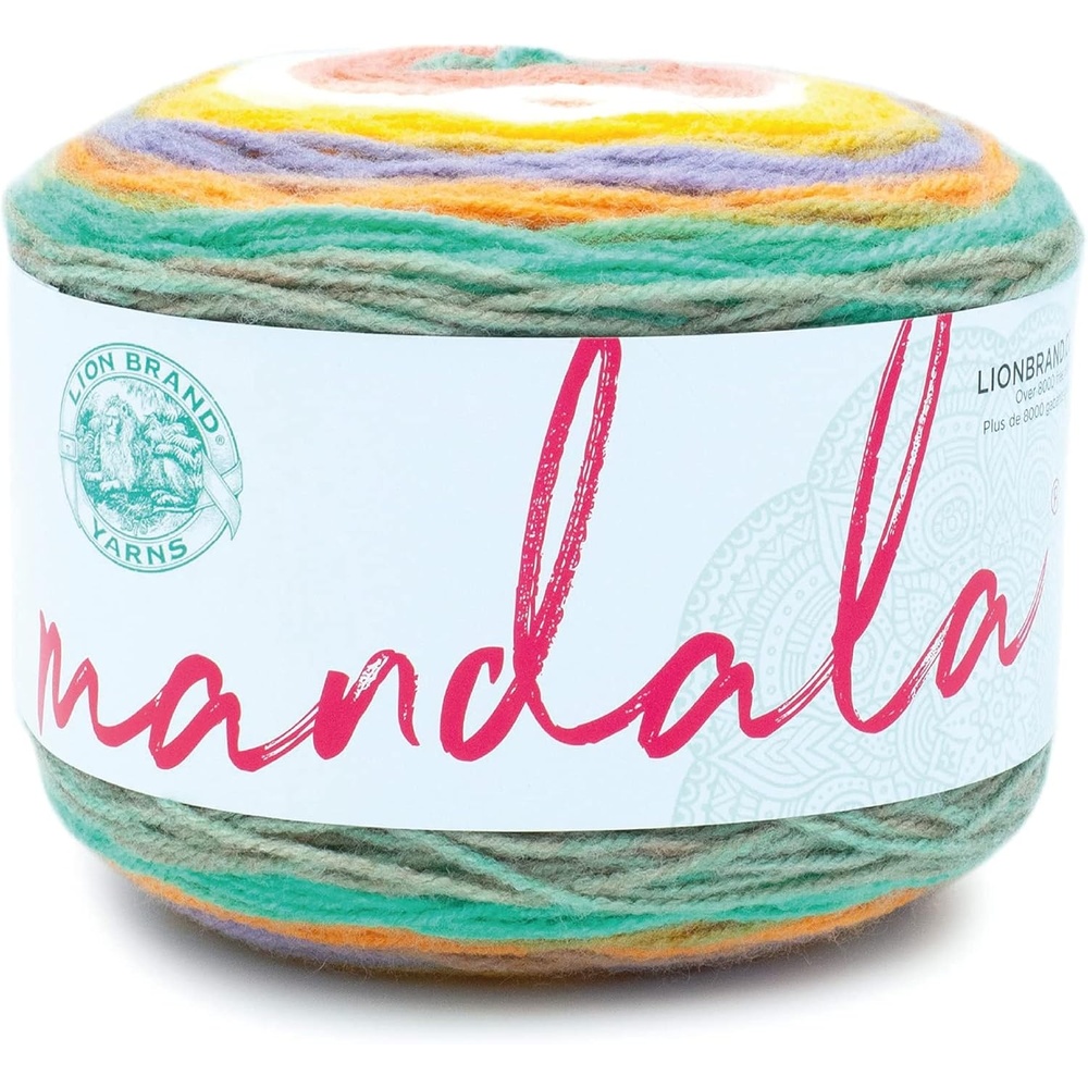 image:imageLion Brand Yarn Mandala DK Lightweight Yarn for Knitting Crochet and Crafts Cupid 3 Pack SelfStriping Acrylic Fiber for Baby Blankets Multicolor Shawls and Variegated CardigansPixie