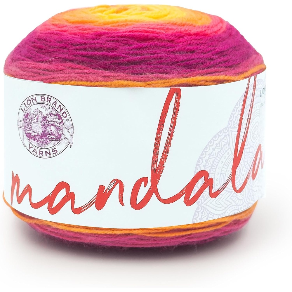 image:imageLion Brand Yarn Mandala DK Lightweight Yarn for Knitting Crochet and Crafts Cupid 3 Pack SelfStriping Acrylic Fiber for Baby Blankets Multicolor Shawls and Variegated CardigansFenrir