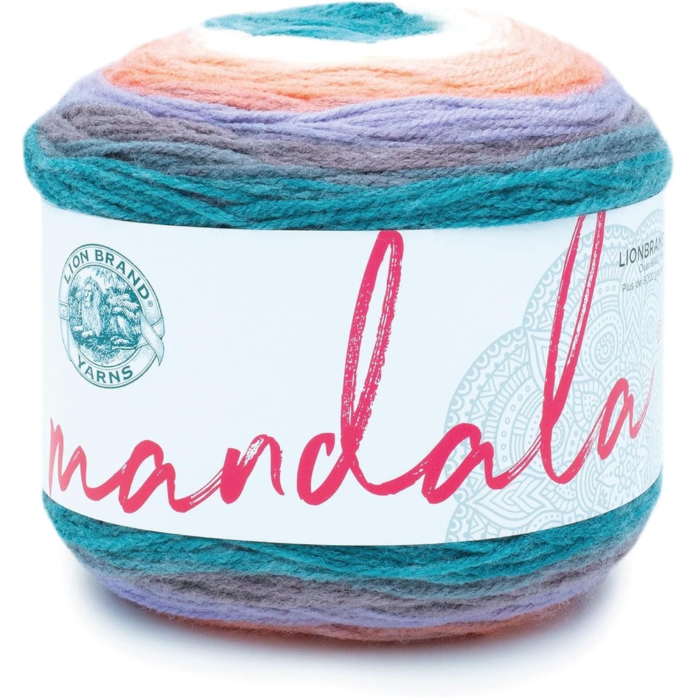 image:imageLion Brand Yarn Mandala DK Lightweight Yarn for Knitting Crochet and Crafts Cupid 3 Pack SelfStriping Acrylic Fiber for Baby Blankets Multicolor Shawls and Variegated CardigansPegasus