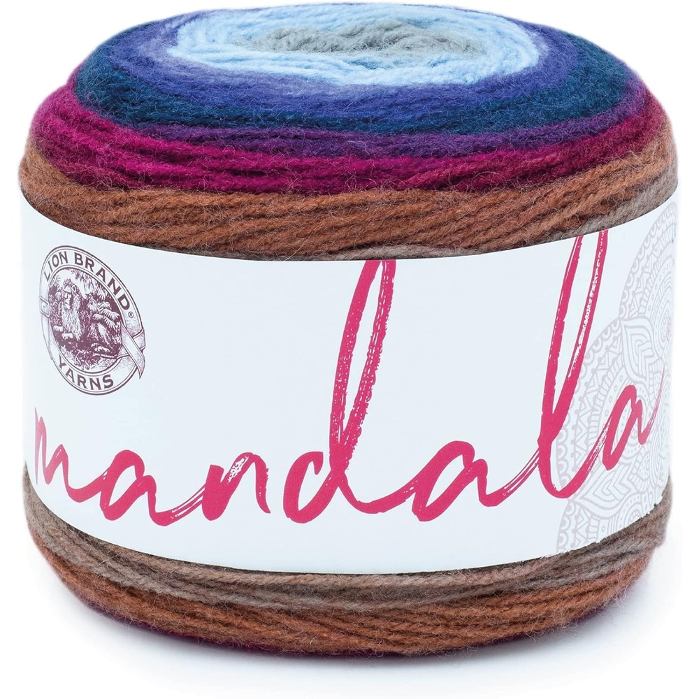 image:imageLion Brand Yarn Mandala DK Lightweight Yarn for Knitting Crochet and Crafts Cupid 3 Pack SelfStriping Acrylic Fiber for Baby Blankets Multicolor Shawls and Variegated CardigansGriffin