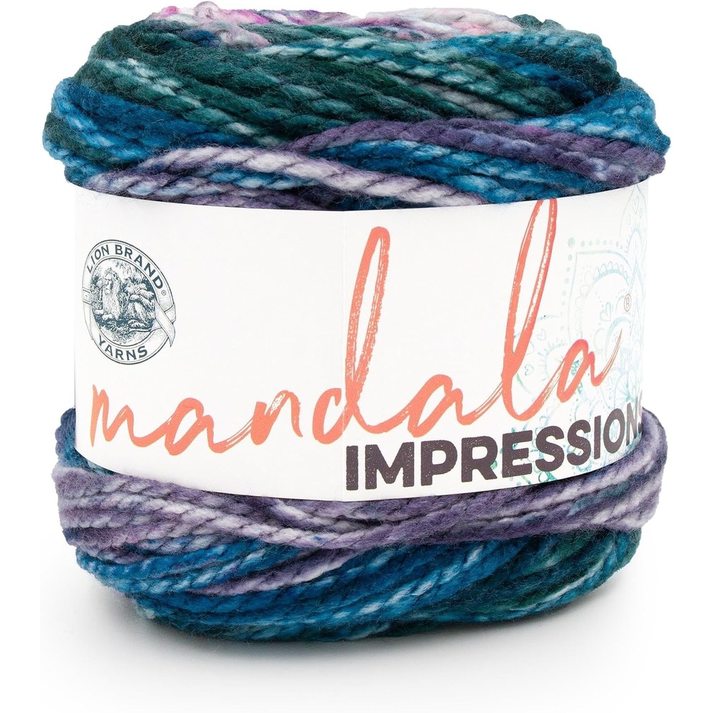 image:imageLion Brand Yarn Mandala Impressions Bulky Yarn Mermaid 1 PackRain Forest