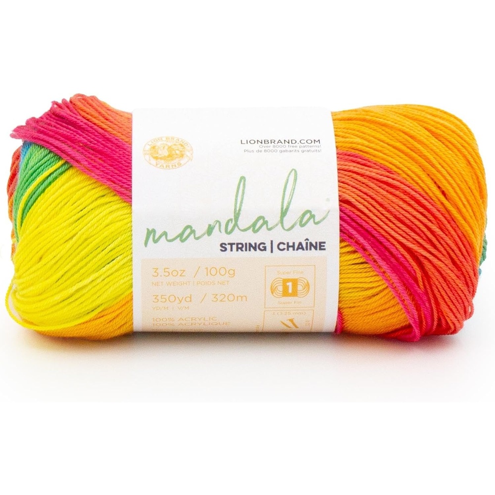 image:imageLion Brand Yarn Mandala String Fingering Yarn for Knitting and Crochet Acoustic 3 PackPop