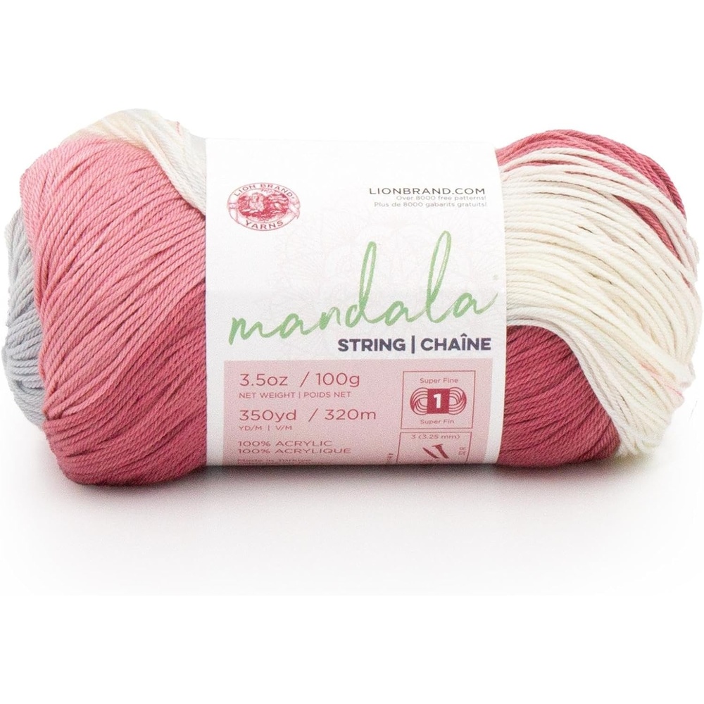 image:imageLion Brand Yarn Mandala String Fingering Yarn for Knitting and Crochet Acoustic 3 PackSoul