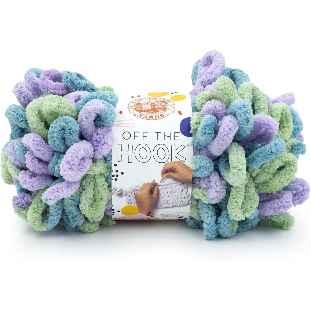 image:imageLion Brand Yarn Off The Hook Yarn Bulky NoNeedle Craft Yarn for Crocheting HandKnitting 1Pack Flower PowerVoyage