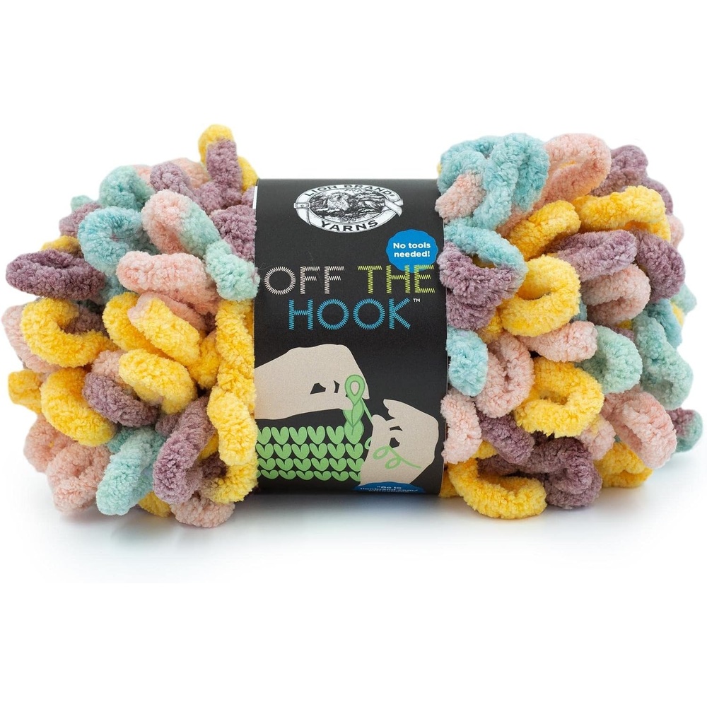 image:imageLion Brand Yarn Off The Hook Yarn for Knitting and Crocheting Free Fall 1 PackJelly Beans