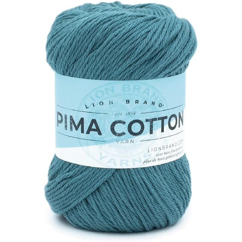 image:imageLion Brand Yarn Pima Cotton Yarn Patagonia 1 SkeinDragonfly