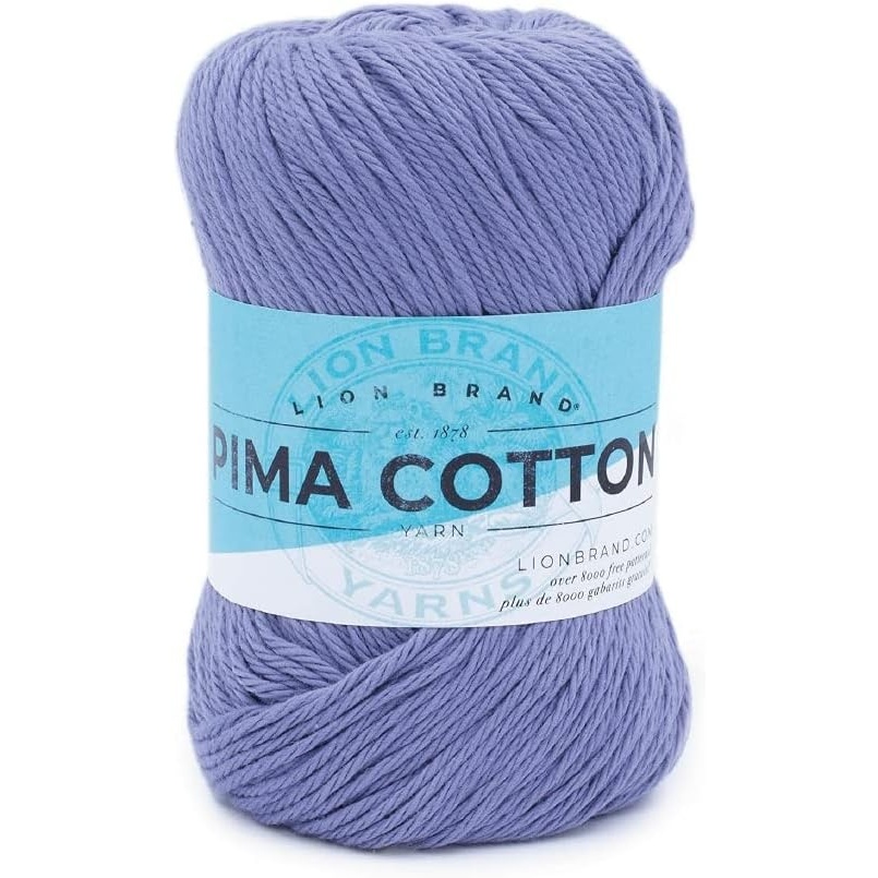 image:imageLion Brand Yarn Pima Cotton Yarn Patagonia 1 SkeinRain Cloud