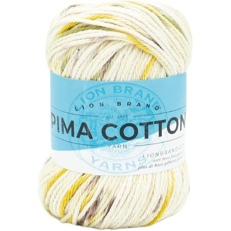 image:imageLion Brand Yarn Pima Cotton Yarn Patagonia 1 SkeinSeaglass