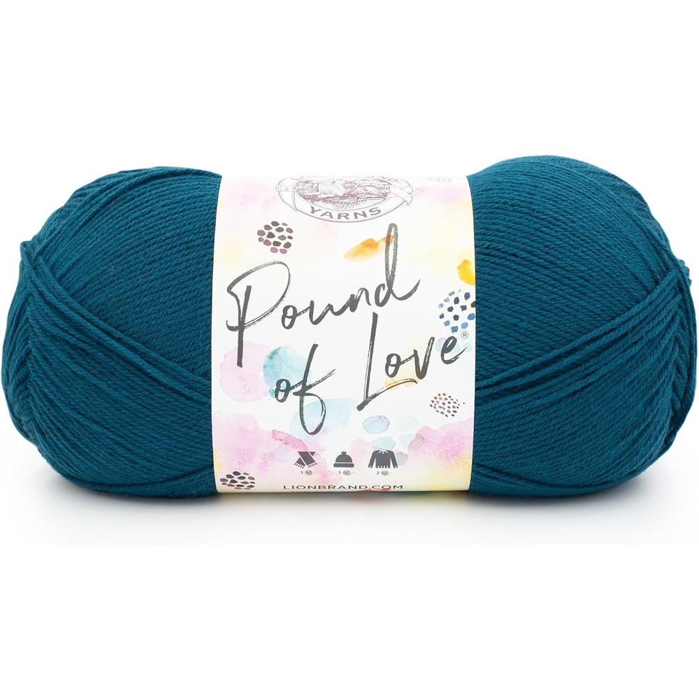 image:imageLion Brand Yarn Pound of Love Large Value Yarn for Knitting Crochet and Crafts Fern 1 PackCascade