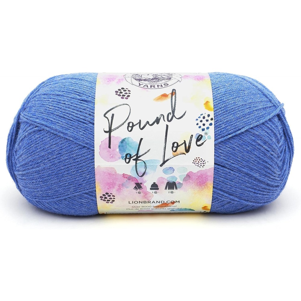 image:imageLion Brand Yarn Pound of Love Large Value Yarn for Knitting Crochet and Crafts Fern 1 PackDenim