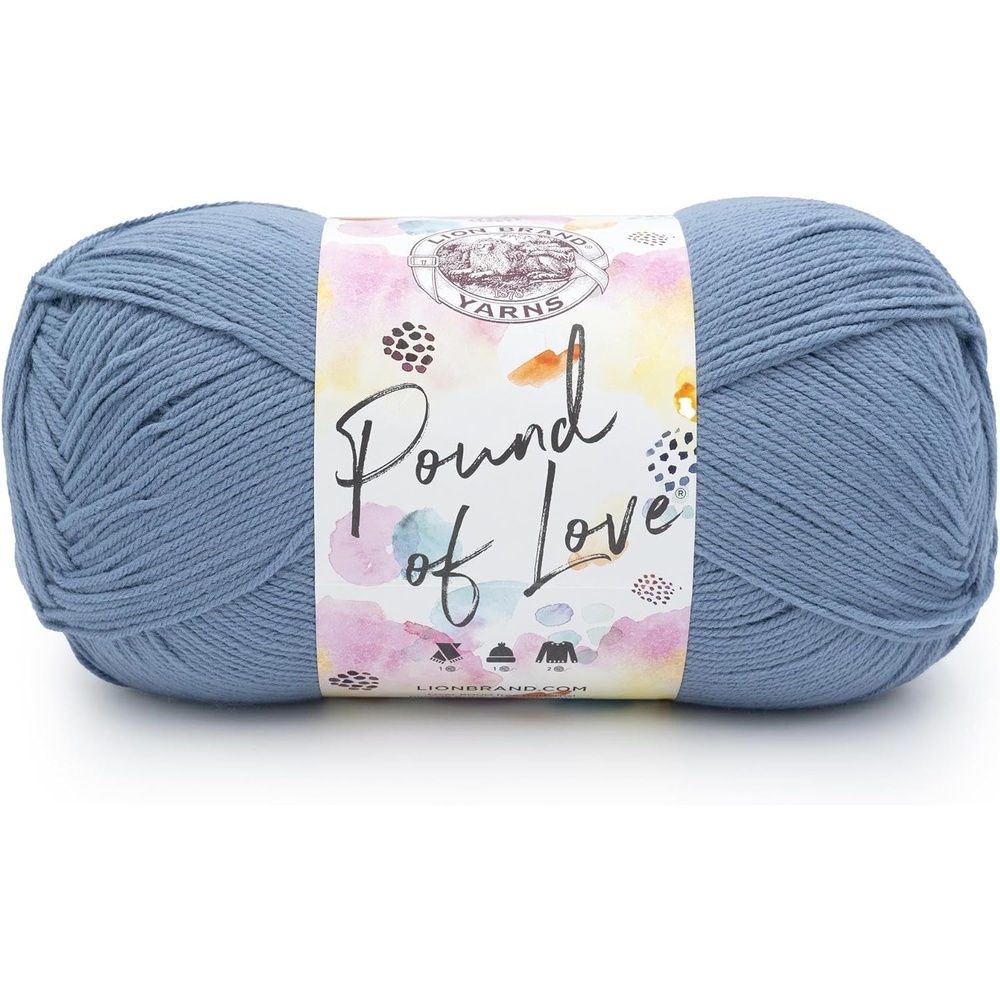 image:imageLion Brand Yarn Pound of Love Large Value Yarn for Knitting Crochet and Crafts Fern 1 PackStone