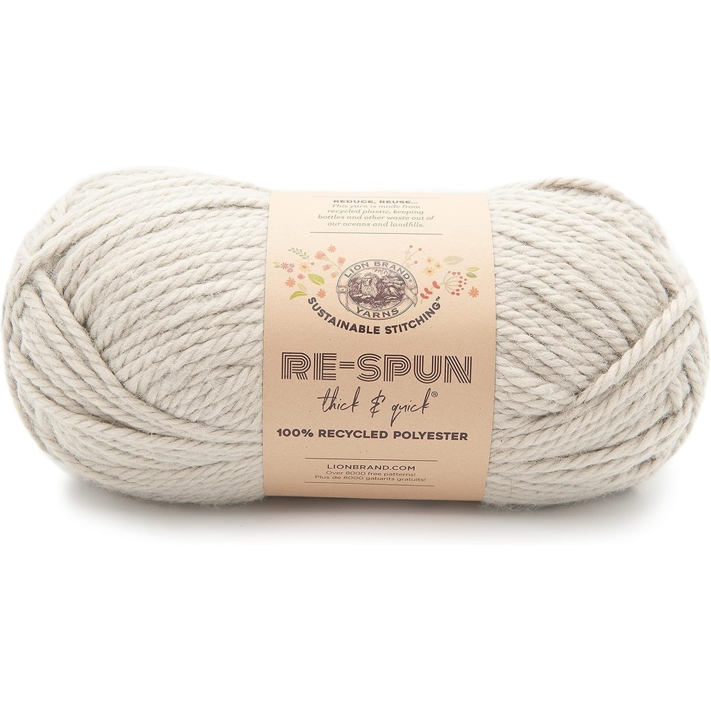 image:imageLion Brand Yarn ReSpun Thick amp Quick Super Bulky Yarn for Knitting Crochet and Crafts Wisteria 1 Pack Soft Fiber for Chunky Blankets Bulky Throws and Cozy SweatersPumice Stone