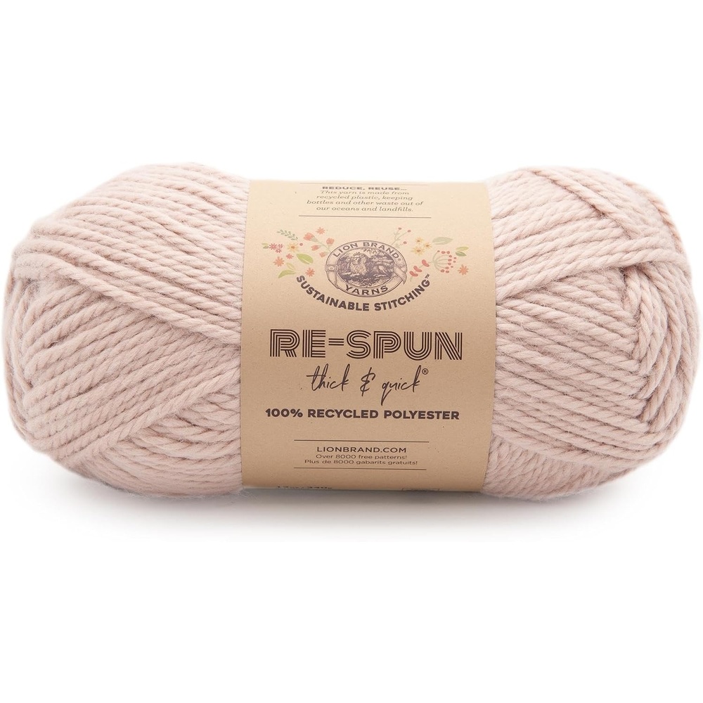 image:imageLion Brand Yarn ReSpun Thick amp Quick Super Bulky Yarn for Knitting Crochet and Crafts Wisteria 1 Pack Soft Fiber for Chunky Blankets Bulky Throws and Cozy SweatersSepia Rose