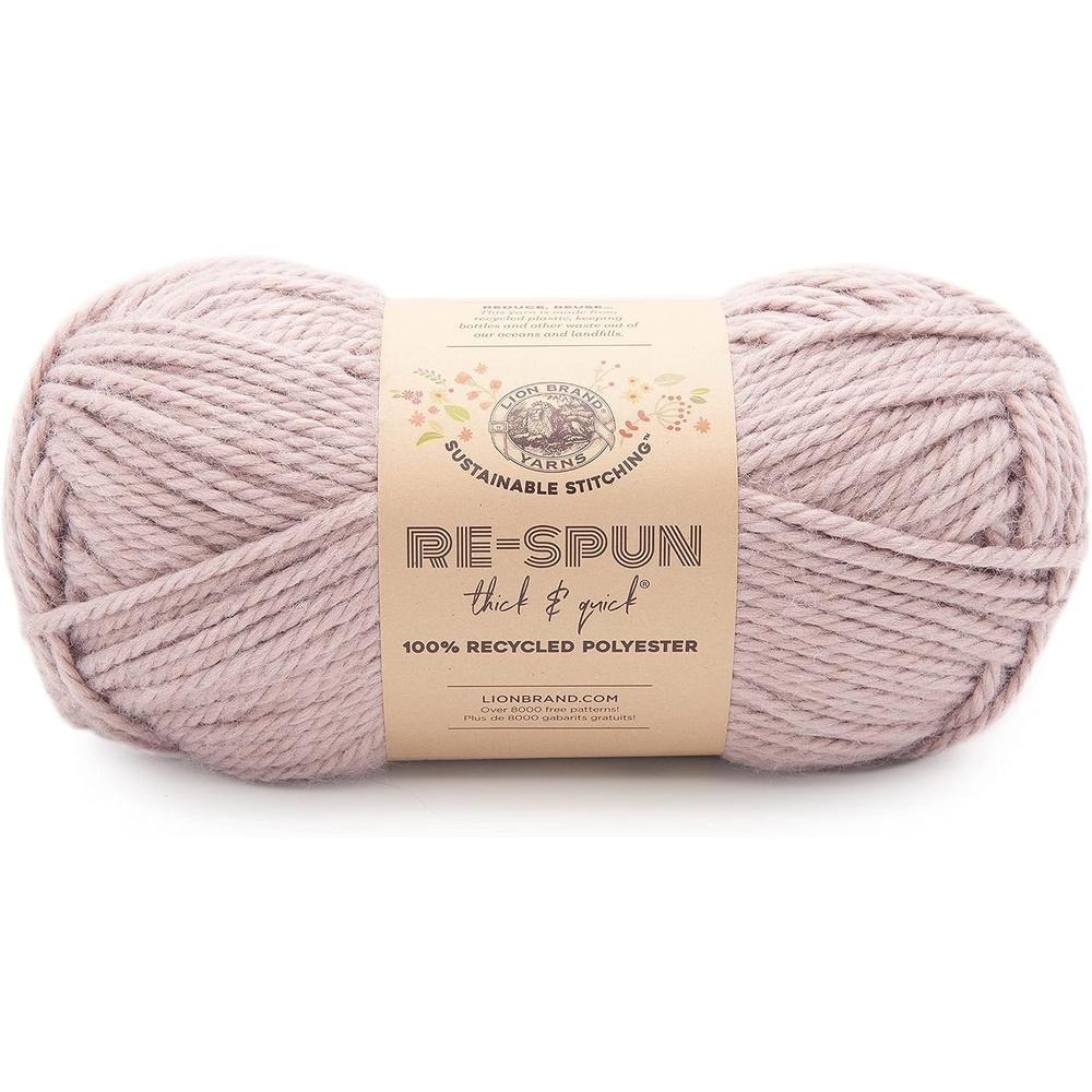 image:imageLion Brand Yarn ReSpun Thick amp Quick Super Bulky Yarn for Knitting Crochet and Crafts Wisteria 1 Pack Soft Fiber for Chunky Blankets Bulky Throws and Cozy SweatersWisteria