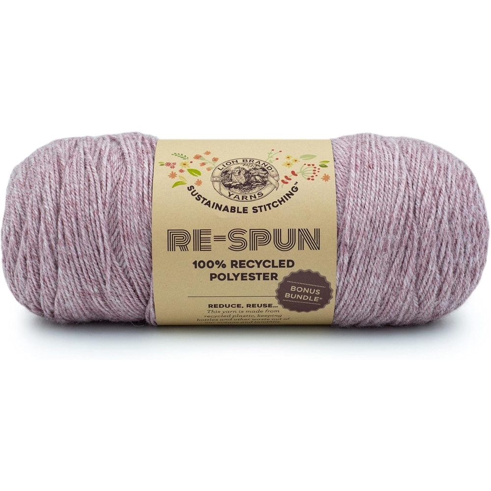 image:imageLion Brand Yarn Recycled Polyester ReSpun Bonus Bundle Yarn for Crocheting and Knitting Pheasant 1 PackBlush