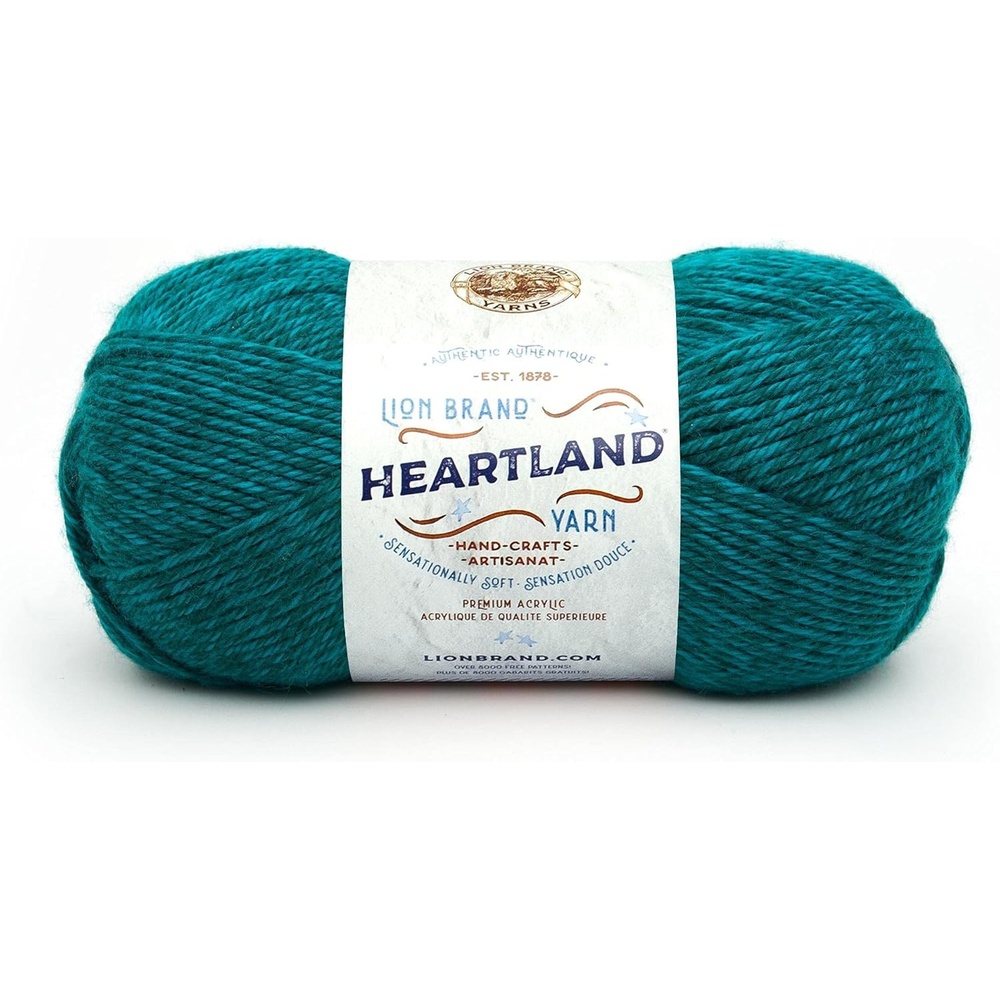 image:imageLion Brand Yarn WorstedWeight Heartland Yarn for Knitting Crocheting and Crafting Virgin Islands 1 PackCuyahoga Valley