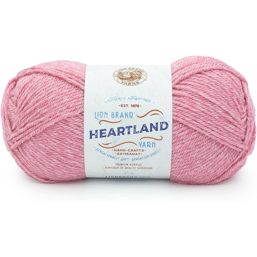image:imageLion Brand Yarn WorstedWeight Heartland Yarn for Knitting Crocheting and Crafting Virgin Islands 1 PackLassen Volcanic