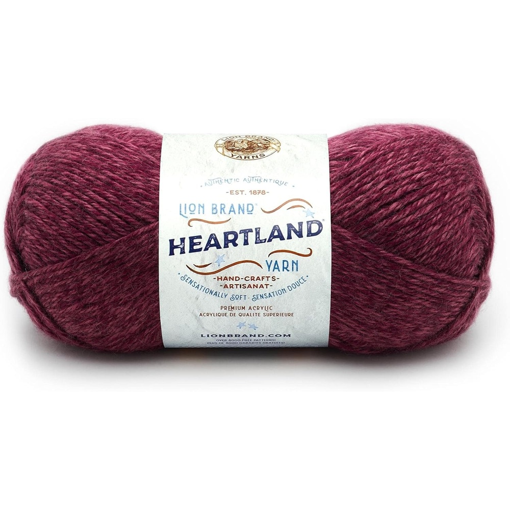 image:imageLion Brand Yarn WorstedWeight Heartland Yarn for Knitting Crocheting and Crafting Virgin Islands 1 PackMulticolor